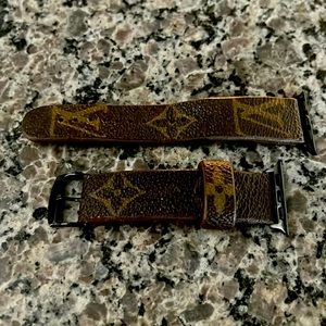 Upcycled Louis Vuitton -Apple Watch band. 38 mm